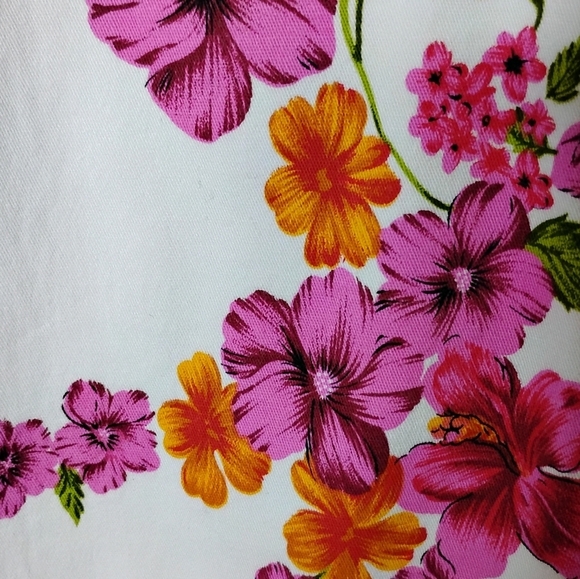 Forenza Vintage 90s Playful Floral Pants Nostalgic Feminine Dopamine Size Medium - Picture 4 of 7